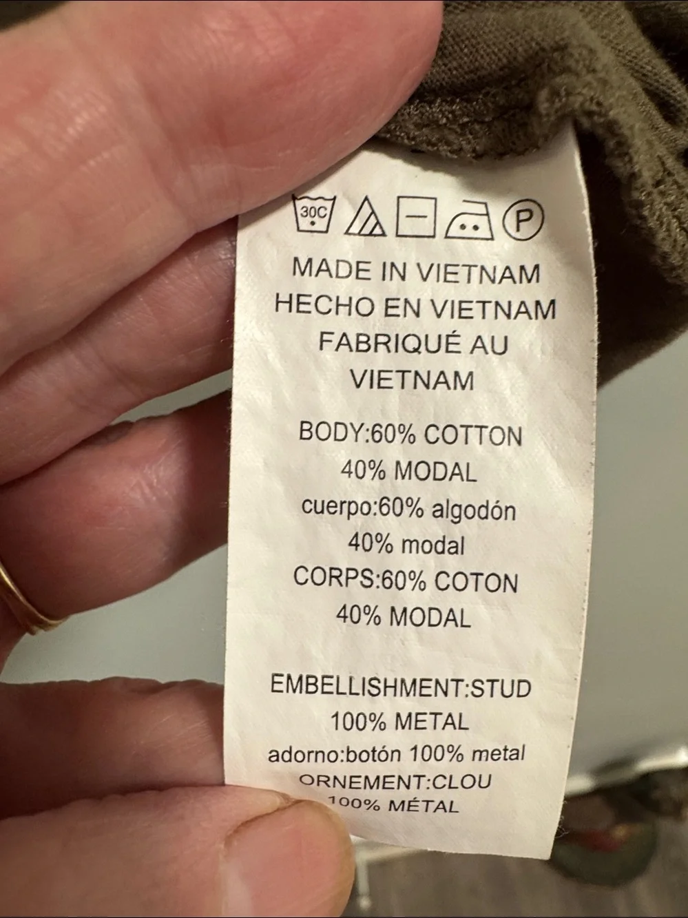 Michael Kors Green Short-Sleeve Gold Logo Tee